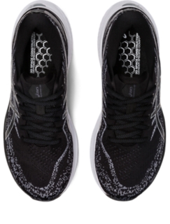 Ladies black asics outlet trainers