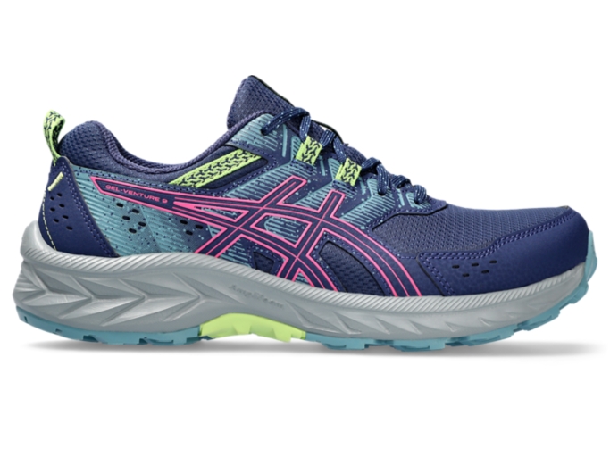 Women s GEL VENTURE 9 Deep Ocean Hot Pink Running Shoes ASICS