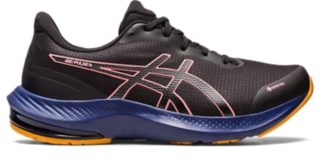 Women's GEL-PULSE 14 GTX | Black/Papaya Correr Más Lejos |