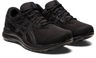 Asics black runners womens best sale