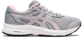 Women's GEL-CONTEND 8 WIDE | Grey/Frosted Rose | Running Shoes | ASICS