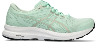 Women s GEL CONTEND 8 WIDE Mint Tint Champagne Running Shoes