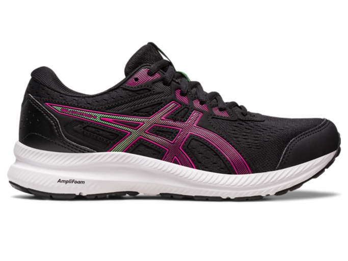 Asics Contend 8 Print Rosa Negra para Niño