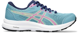Women's GEL-CONTEND 8 | Gris Blue/Hot Pink | Running Shoes | ASICS