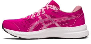 Asics womens shop running shoes pink