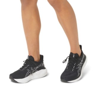 Women\'s GEL-NIMBUS 25 | Black/Pure Silver | Running Shoes | ASICS