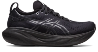 Women s GEL NIMBUS 25 Black Graphite Grey Running Shoes ASICS