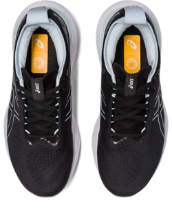Asics Gel Nimbus 25 Black Reborn Blue Running Shoes 1012B356 Womens Size 8