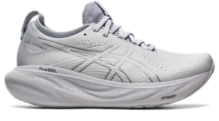 Asics Gel Nimbus 25 women's size 8.5 Sheetrock/White Running Shoes  1012B356.023
