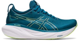 Women's GEL-NIMBUS 25 | Ink Teal/Lime Green | Running | ASICS Australia