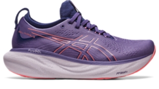 Women's GEL-NIMBUS 25 | Dusty Purple/Papaya | Running Shoes | ASICS