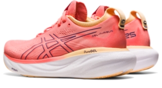 ASICS GEL NIMBUS 25 - Neutral running shoes - papaya/violet quartz