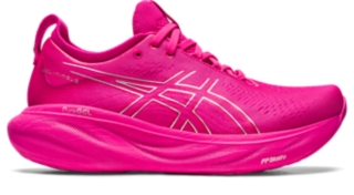 Women's GEL-NIMBUS 25, Pink Rave/Pure Silver, Running Shoes