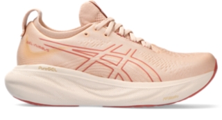 GEL NIMBUS 25 Women Pale Apricot Light Garnet Womens Running Shoes ASICS Australia