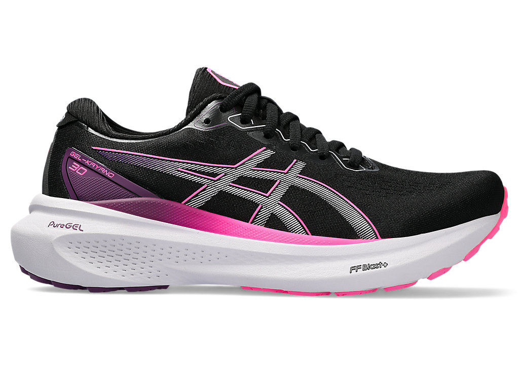 Zoom image of Image 1 of 7 of Women's Black/Lilac Hint GEL-KAYANO 30 Women's Running Shoes