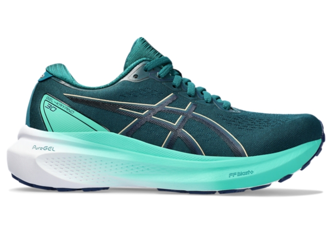 Women s GEL KAYANO 30 Rich Teal Blue Expanse Running Shoes ASICS