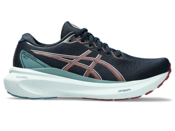 Gel kayano hotsell blue running shoes