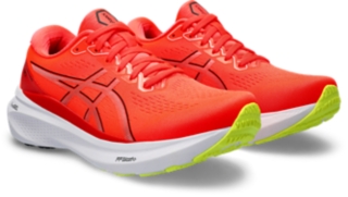 Men's GEL-KAYANO 30, White/Sunrise Red, Running Shoes