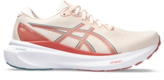 Women's GEL-NIMBUS 24, Barely Rose/White, Running