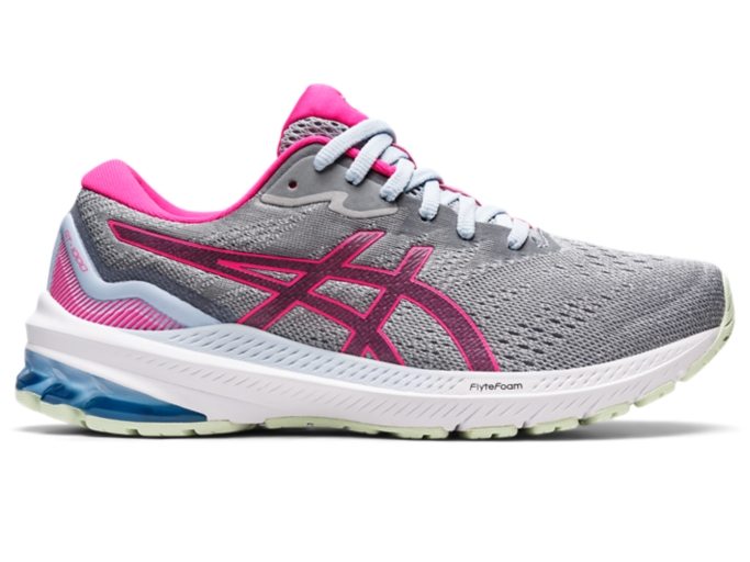 Women's GT-1000 11 | Piedmont Grey/Pink Glo | Running Shoes | ASICS