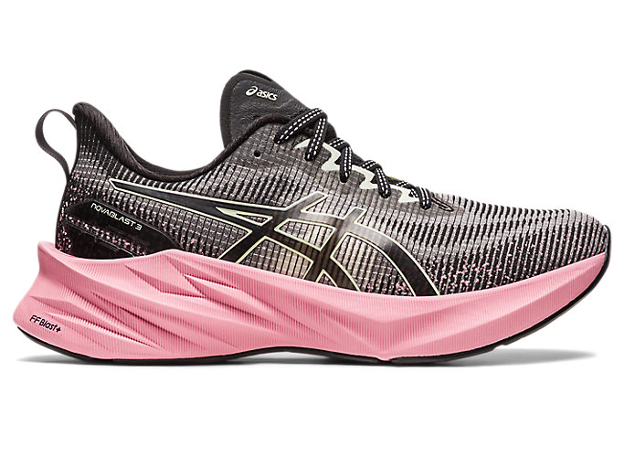 Image 1 of 8 of Women's Black/Pink Rave NOVABLAST 3 LE Women's Running Shoes