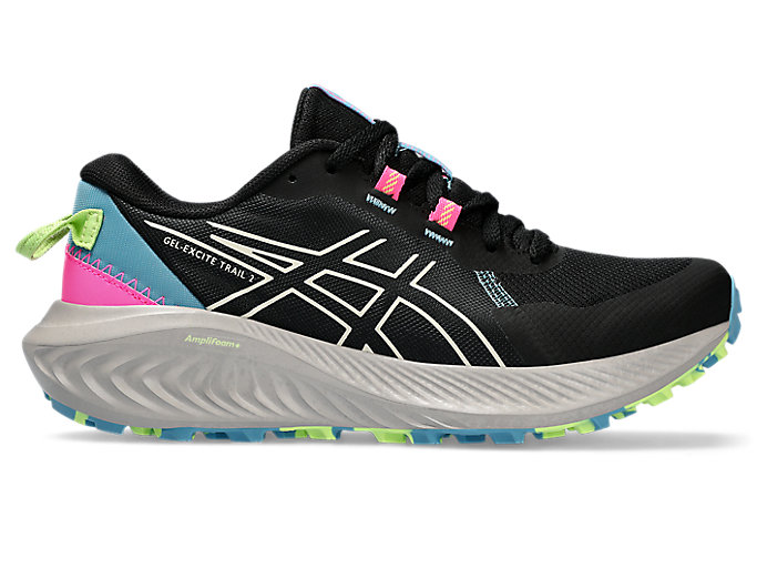 Image 1 of 7 of Women's Black/Birch GEL-EXCITE TRAIL 2 Women's Trail Running Shoes