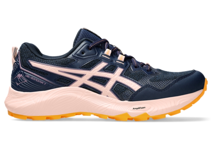 GEL SONOMA 7 Women Night Sky Pearl Pink Damen Trail Laufschuhe ASICS DE