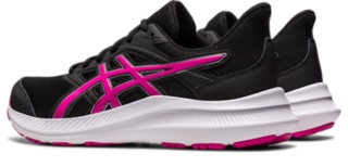 Black 2024 pink asics