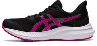 Black and pink asics sale