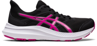 Black and pink athletic shoes sale