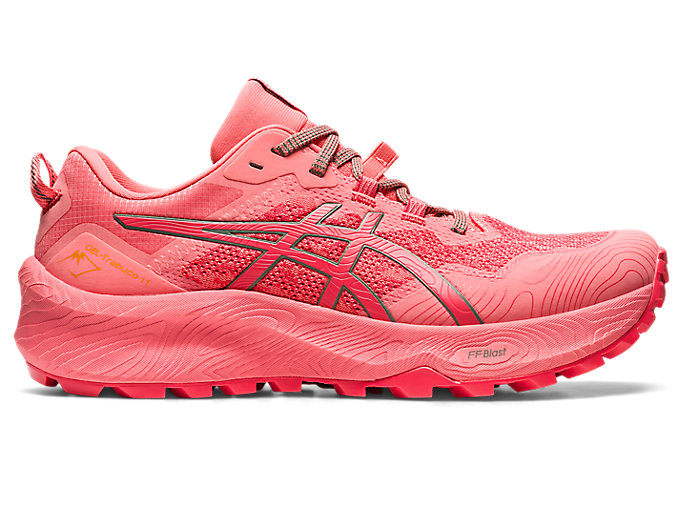 Image 1 of 8 of Women's Pink Grapefruit/Ivy GEL-TRABUCO 11 Women's Trail Running Shoes