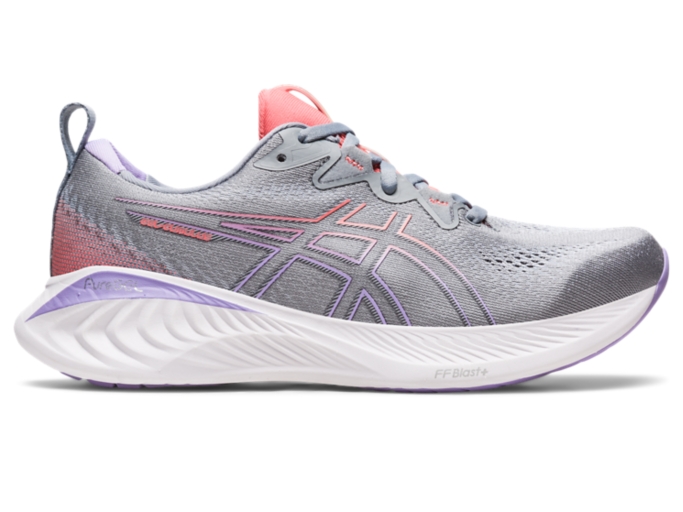 Women's GEL-CUMULUS 25 WIDE | Sheet Rock/Papaya | Running Shoes | ASICS