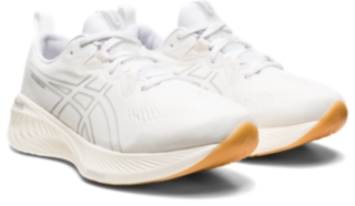 Asics white womens running shoes on sale