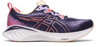 GEL CUMULUS 25 Women Midnight Papaya Damen Laufschuhe ASICS Outlet DE