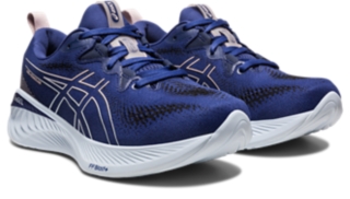 Zapatillas mujer ASICS Gel Nimbus 25 Azul Índigo/Plata - Running Warehouse  Europe