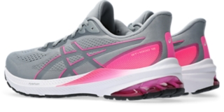 Women's GT-1000 12 WIDE | Sheet Rock/Hot Pink | Running Shoes | ASICS