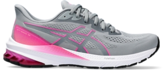 Women's GT-1000 12 WIDE | Sheet Rock/Hot Pink | Running Shoes | ASICS