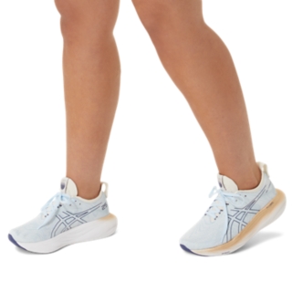 Women's GEL-NIMBUS 25 NAGINO, Sky/Cream, Running Shoes