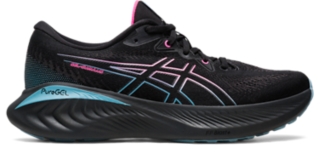 Women's GEL-CUMULUS 25 GTX | Black/Hot Pink | Running Shoes | ASICS