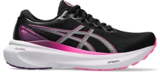 Women's GEL-KAYANO 30 WIDE, Black/Lilac Hint, Running Shoes