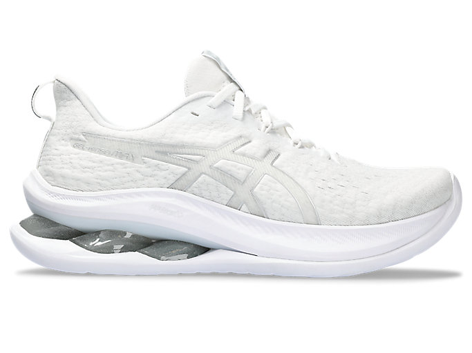 Image 1 of 7 of Women's White/Pure Silver GEL-KINSEI MAX Women's Running Shoes