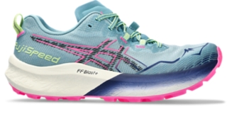 Women's FUJISPEED 2, Gris Blue/Black, Trail running