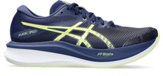 Women's MAGIC SPEED 3 | Deep Ocean/Glow Yellow | Running Shoes | ASICS