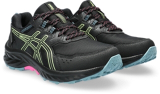 Women's GEL-VENTURE 9 WATERPROOF | Black/Lime Green | Running Shoes | ASICS