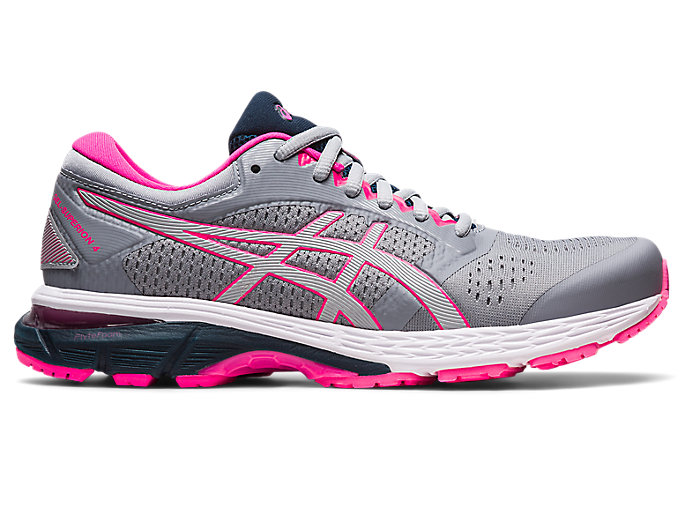 Image 1 of 7 of Women's Piedmont Grey/Pink Glo GEL-SUPERION 4 Women's Running Shoes