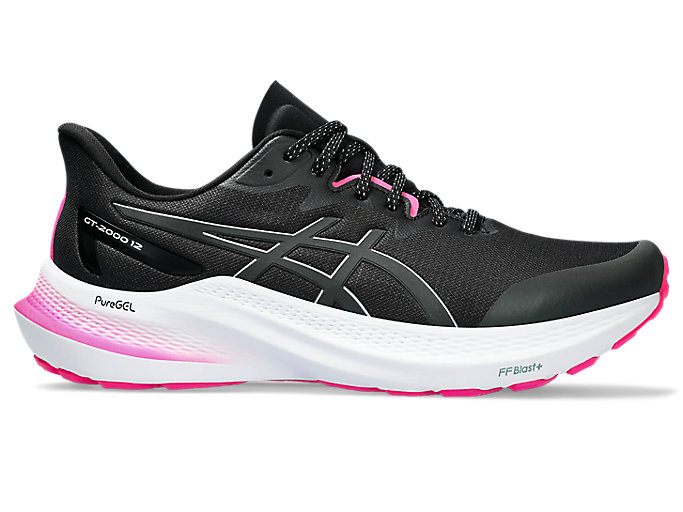Image 1 of 7 of Women's Black/Pure Silver GT-2000 12 LITE-SHOW Women's Running Shoes