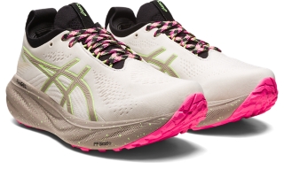 Women's GEL-NIMBUS 25 TR | Nature Bathing/Lime Green | Running Shoes | ASICS