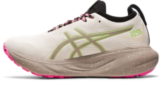 Women's GEL-NIMBUS 25 TR | Nature Bathing/Lime Green | Running Shoes | ASICS