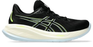 GEL CUMULUS 26 Women Black Safety Yellow Women s Running Shoes ASICS UK