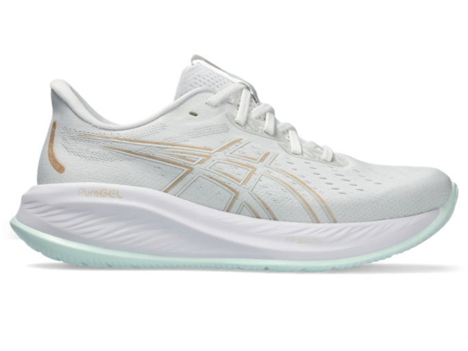 Women's GEL-CUMULUS 26 | White/Pale Mint | Running Shoes | ASICS